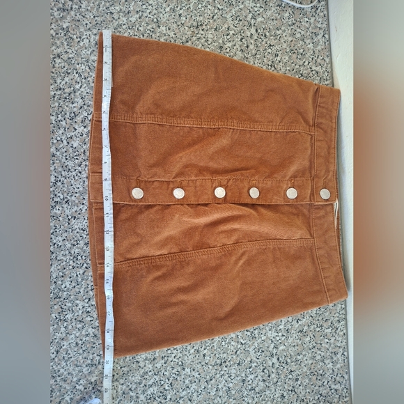 I & M - Burnt Orange Corduroy Skirt Size M - Picture 10 of 11